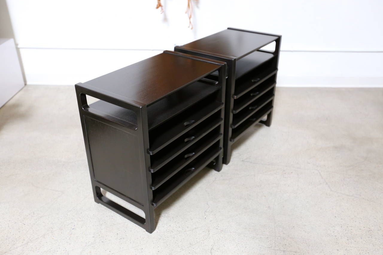 Mid-Century Modern Pair of Magazine Tables by Edward Wormley