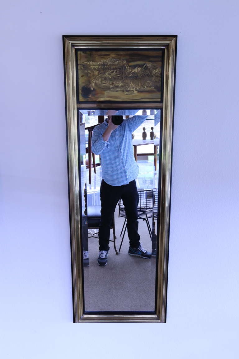 Brass Mirror by Bernhard Rohne for Mastercraft 2