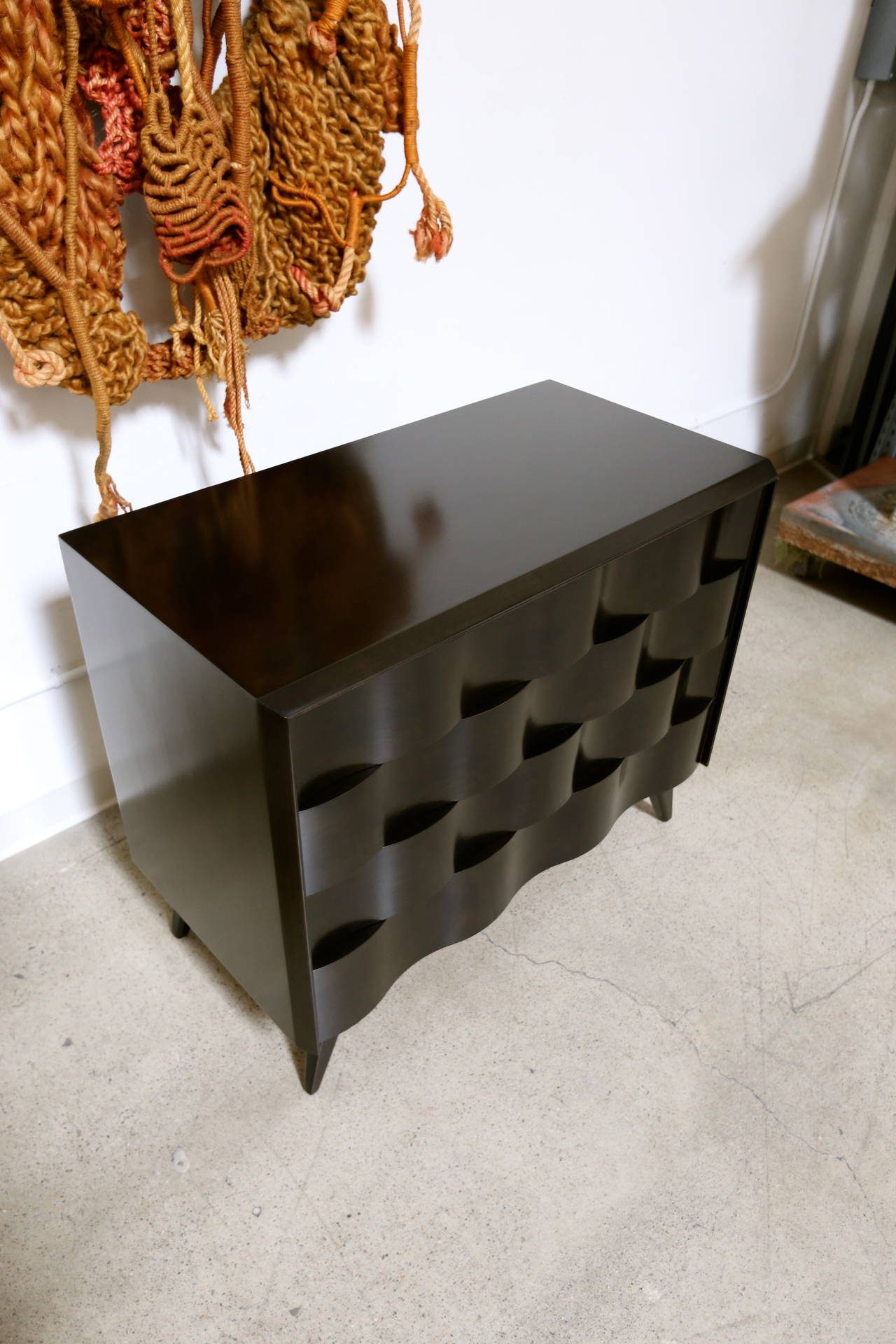 Sculptural "Wave" Front Chest by Edmond Spence