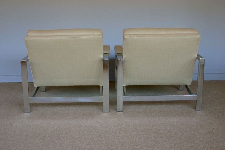 Pair Of Lounge Chairs By Milo Baughman For Thayer Coggin  In Excellent Condition In Costa Mesa, CA