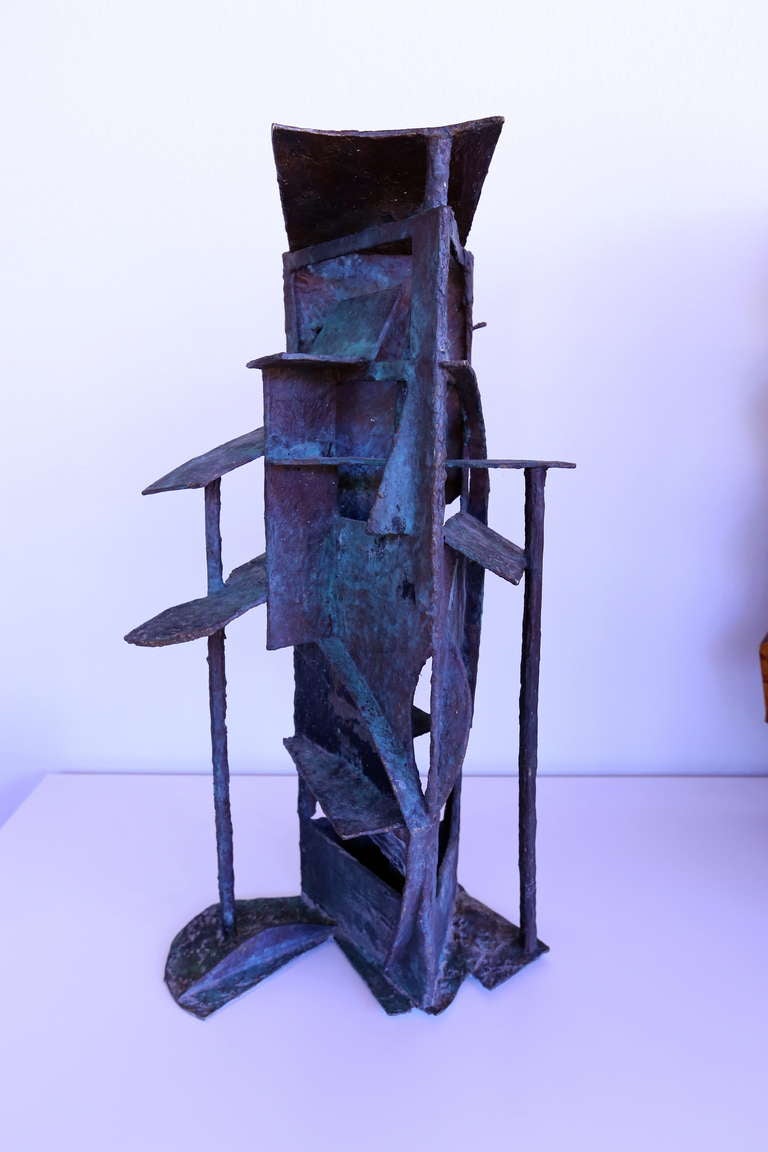 Brutalist Mathias Goeritz Bronze Sculpture