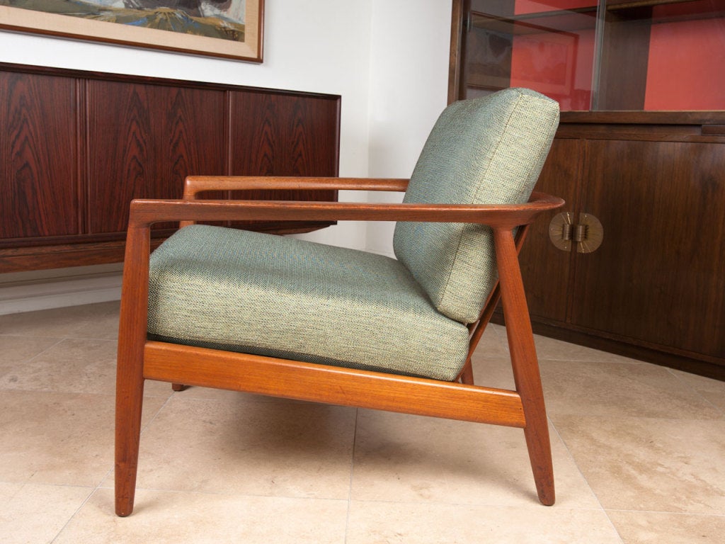 Danish Teak lounge chair by Folke Ohlsson for Dux at 1stdibs