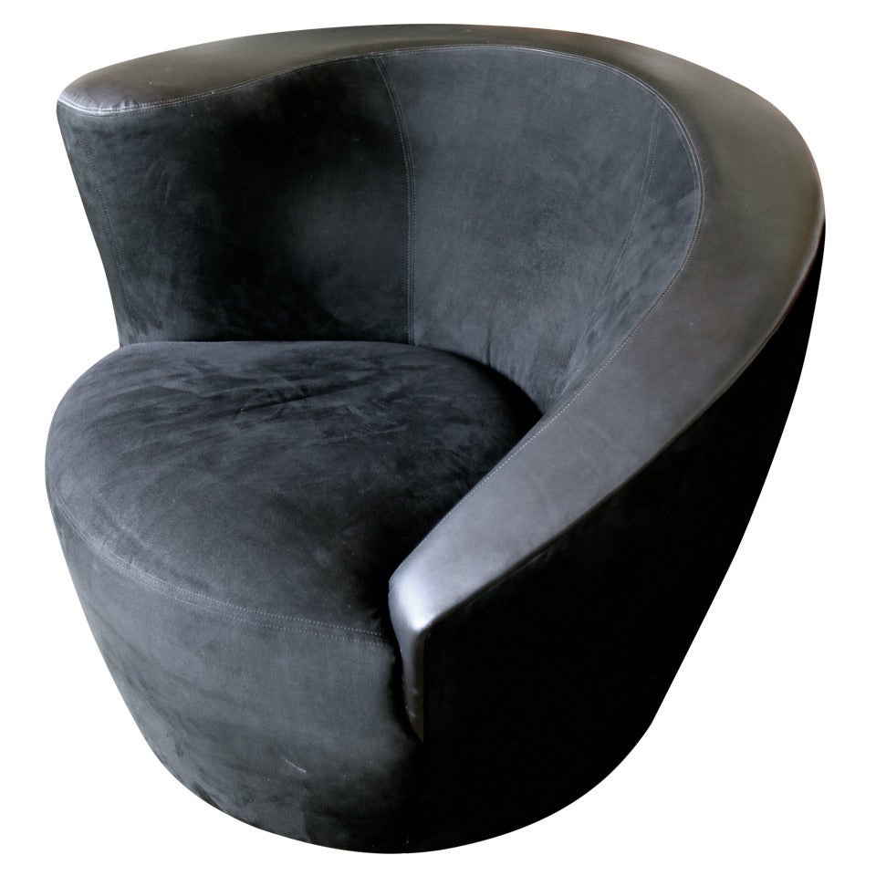 Nautilus Swivel Chair by Vladimir Kagan for Directional