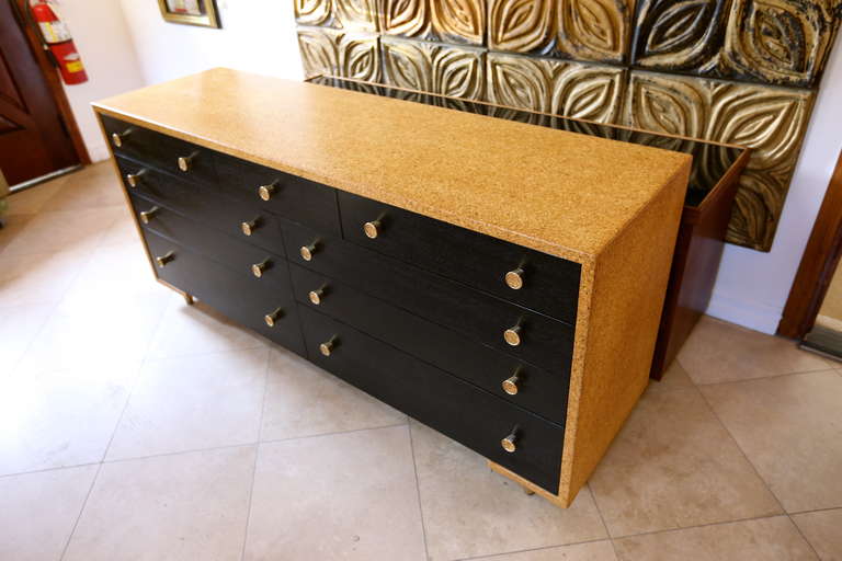 Mid-20th Century Rare Cork Clad Dresser by Paul Frankl for Johnson Furniture Co.