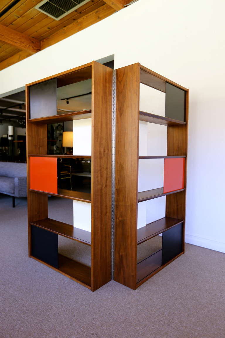 Mid-Century Modern Room Divider or Bookcase by Evans Clark for Glenn of California