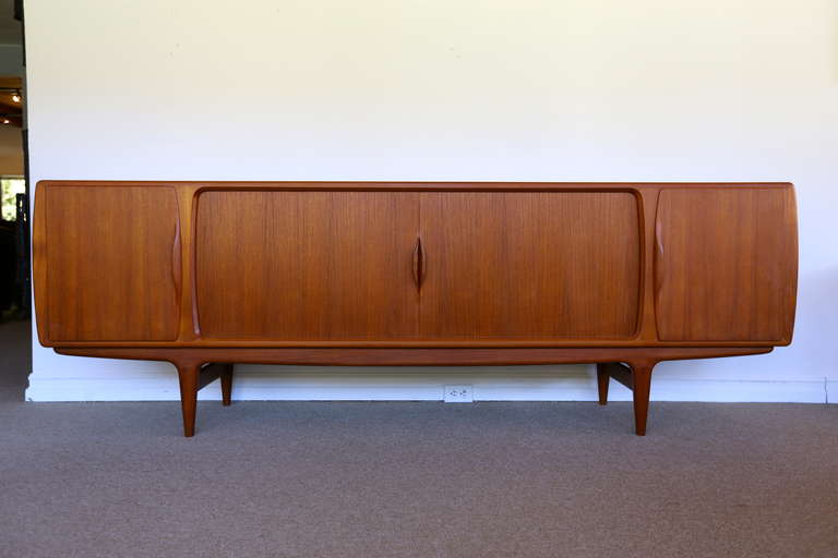 Tambour Door Credenza by Johannes Andersen at 1stDibs johannes