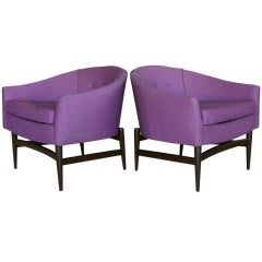 Pair of lounge chairs by Lawrence Peabody