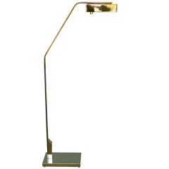 Mirror Polished Solid Brass Floor Lamp By Casella 