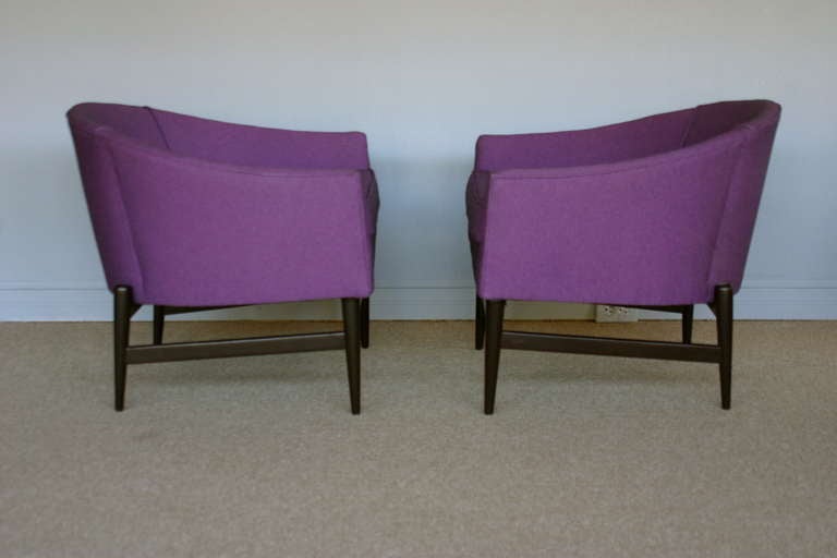 Pair of lounge chairs by Lawrence Peabody 1