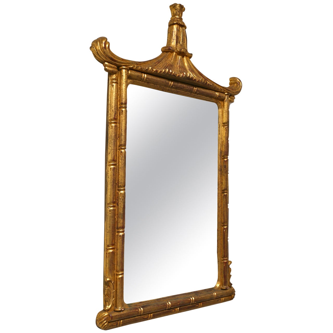 Italian Faux Bamboo Pagoda Mirror