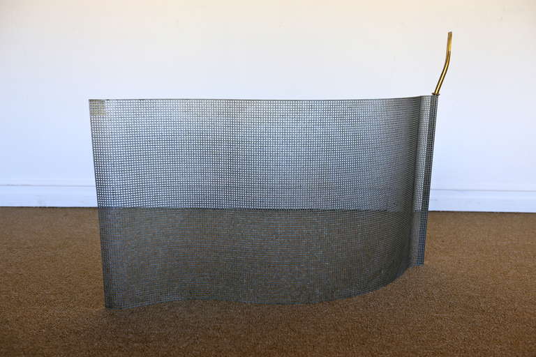 Modernist Fire Screen by Jean-Pierre Boutillier for Axis France