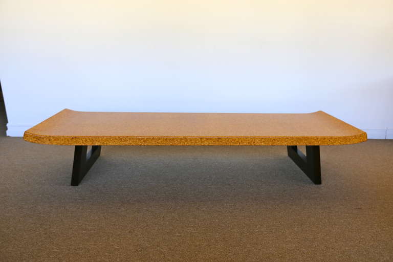 Cork Coffee Table / Bench by Paul Frankl.