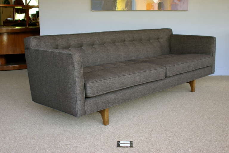 Sofa By Edward Wormley for Dunbar.  This sofa has a slight curve to the back. 