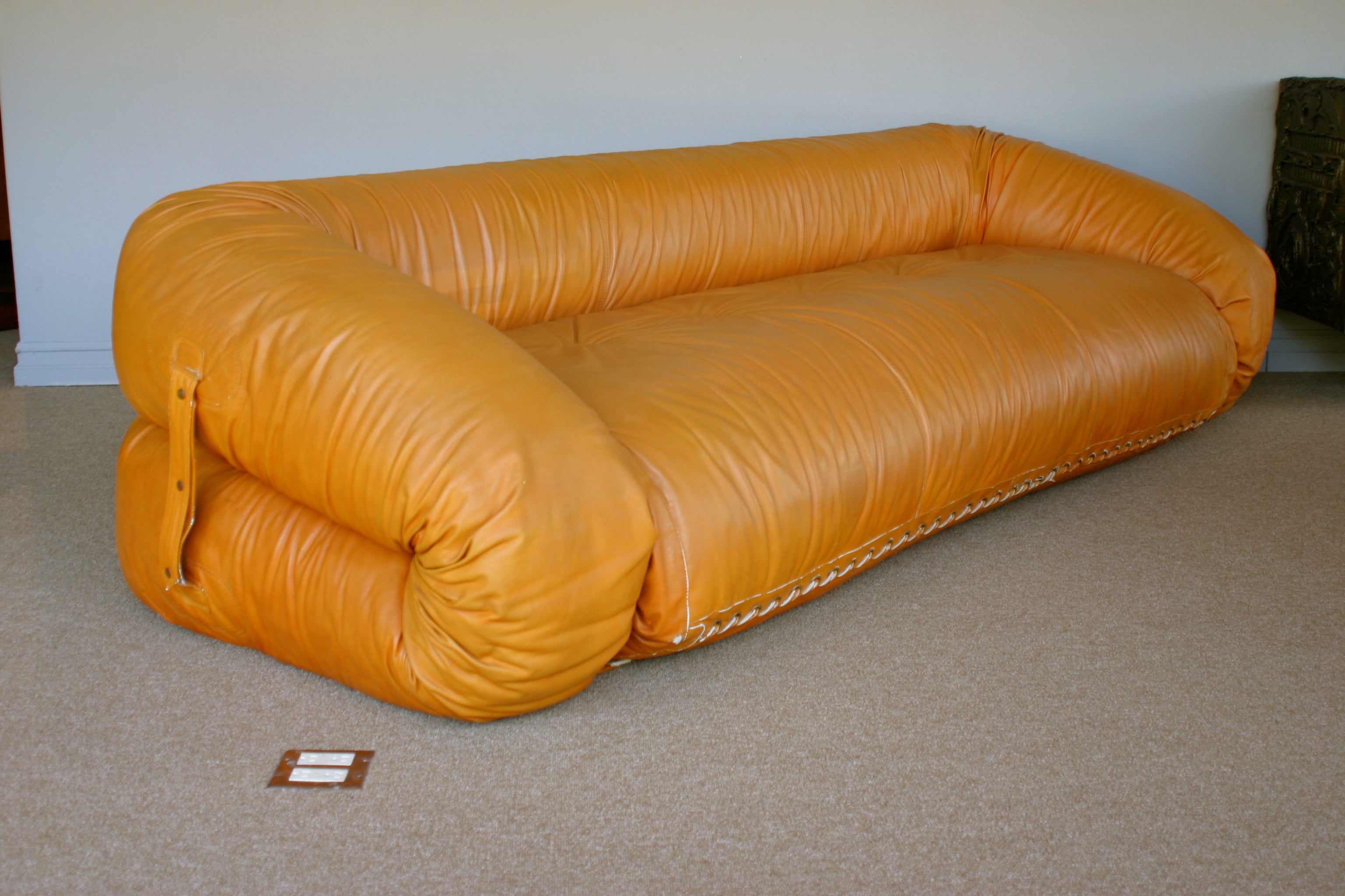 Anfibio Leather Sofa Bed by Alessandro Becchi for Giovannetti