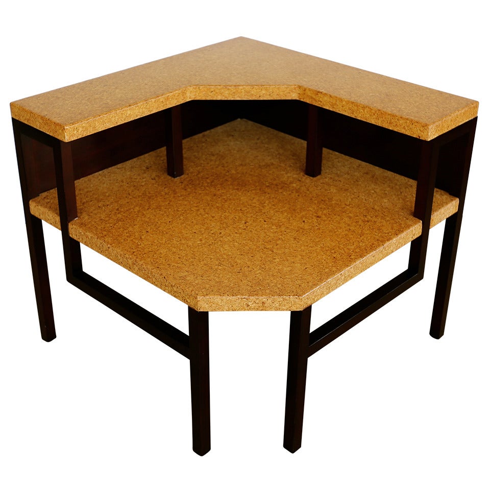 Cork Corner Table by Paul Frankl for Johnson Furniture Co.