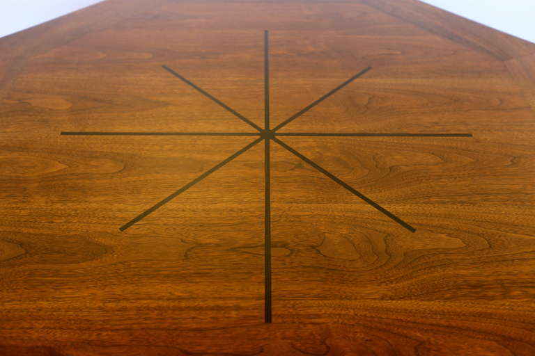 Leather Game Table by Edward Wormley for Dunbar