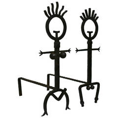 Whimsical His and Hers Andirons 5