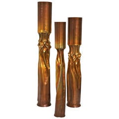 Set of "Tortured" Candlesticks by Thomas Roy Markusen