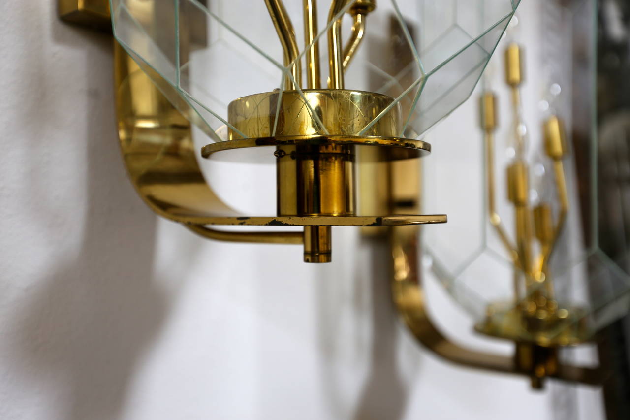 Custom Sconces from the Petroleum Club, Houston, 1963 In Excellent Condition In Costa Mesa, CA