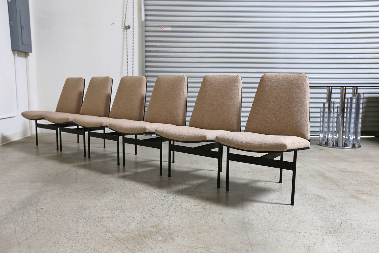 20th Century Set of Six Custom T-Chairs by George Castro, circa 1970