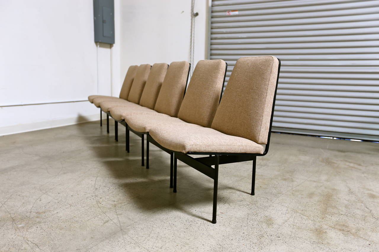 Set of Six Custom T-Chairs by George Castro, circa 1970 2