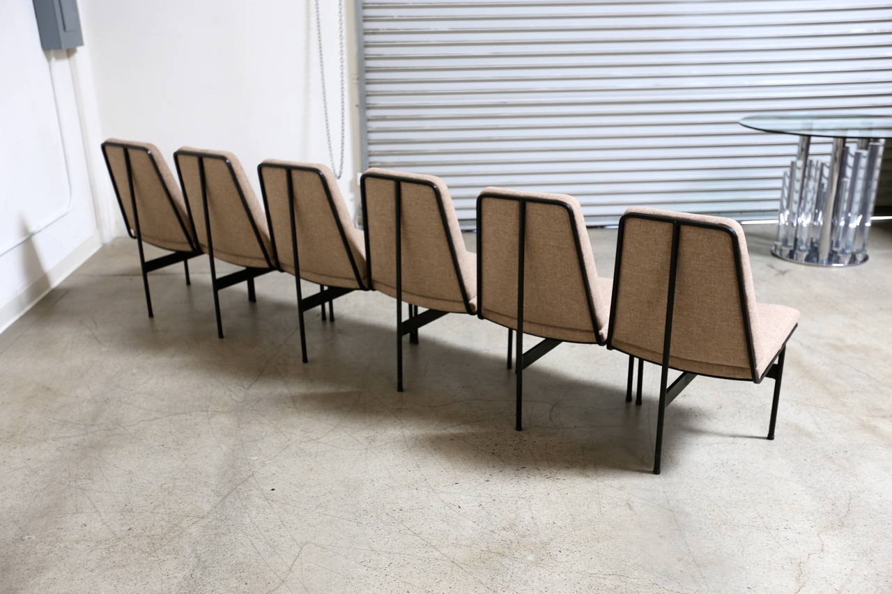 Set of Six Custom T-Chairs by George Castro, circa 1970 1