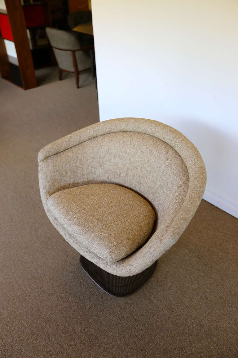 Late 20th Century Bronze Lounge Chair by Warren Platner for Knoll
