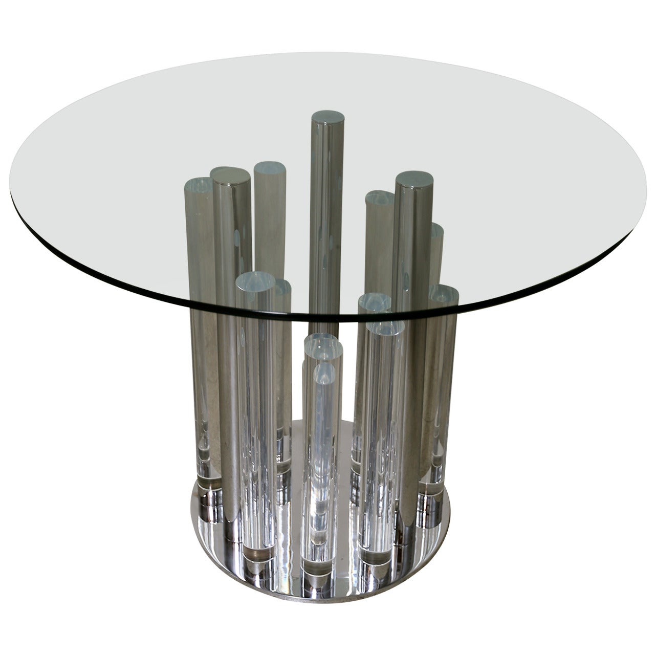 "Loretta Young" Lucite Dining Table by Charles Hollis Jones