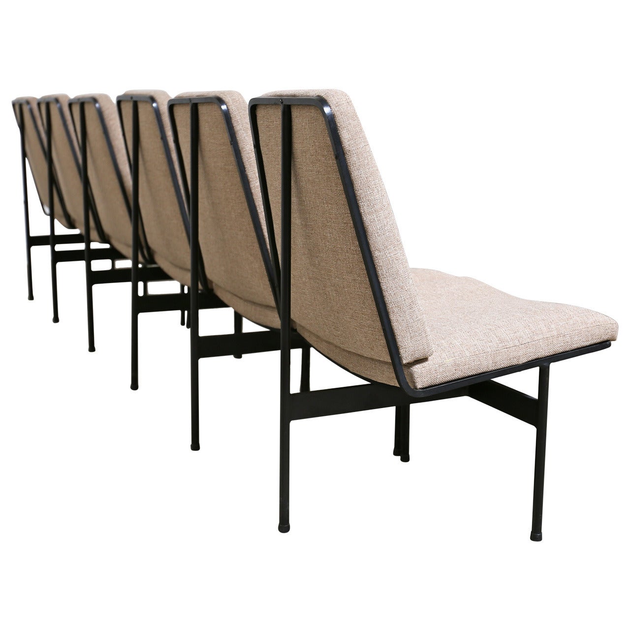 Set of Six Custom T-Chairs by George Castro, circa 1970