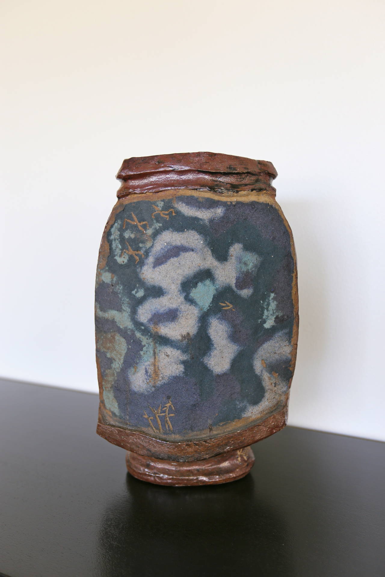 Mid-Century Modern Large Ceramic Vase by Jerry Rothman