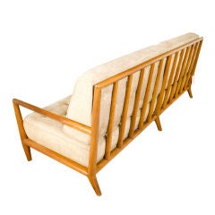 Wood Framed Sofa By T.H. Robsjohn Gibbings For Widdicomb