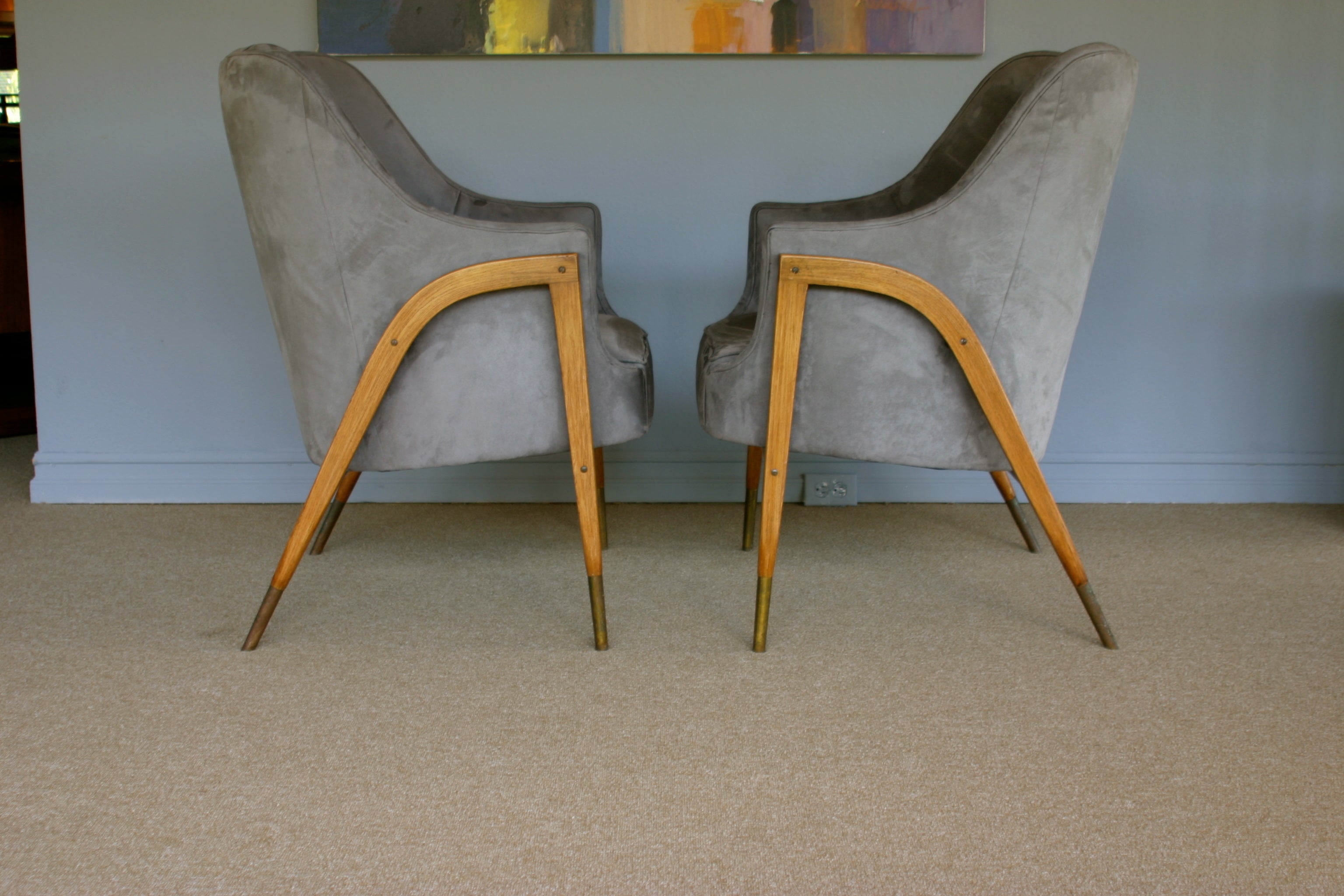 Pair of model # 5510 armchairs by Edward Wormley for Dunbar 