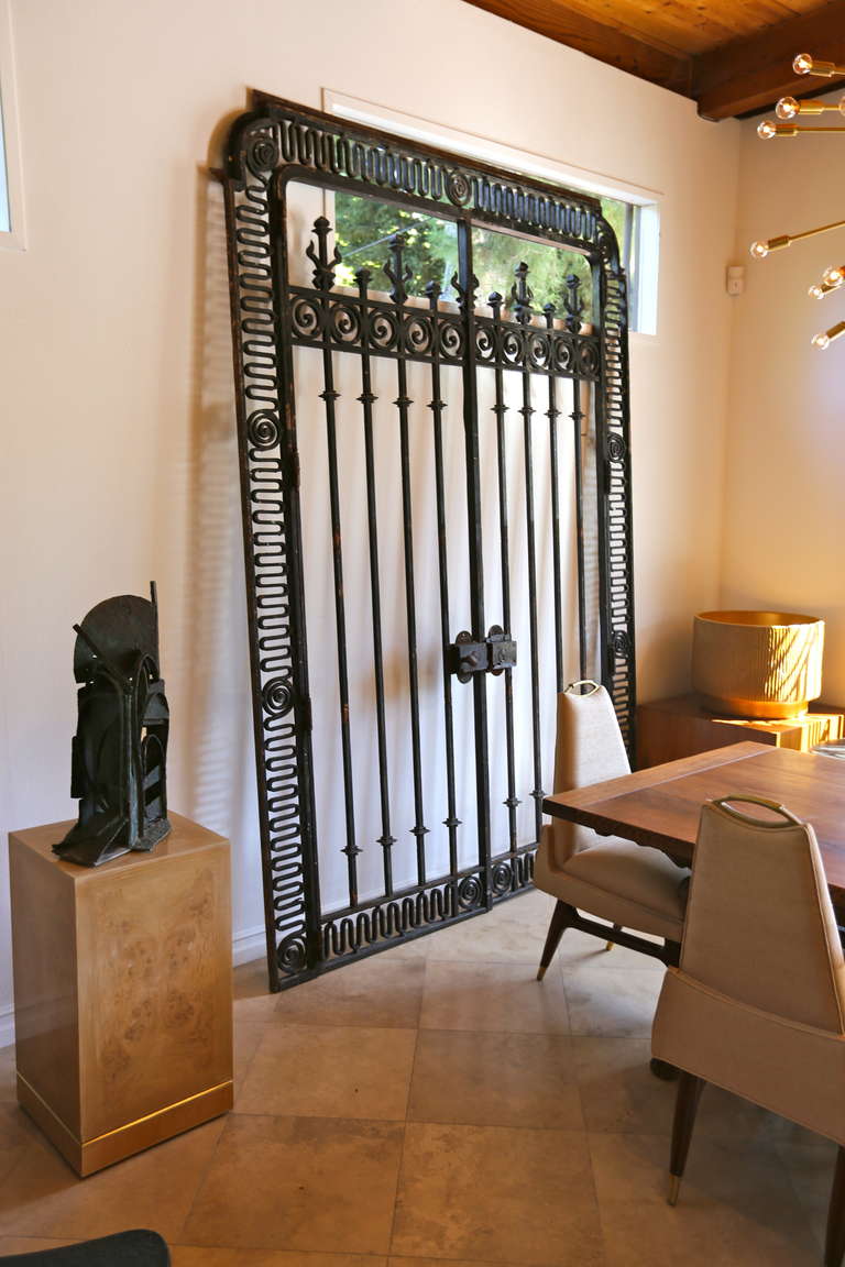 Art Deco Monumental French Wrought Iron Gates  MOVING SALE!!!