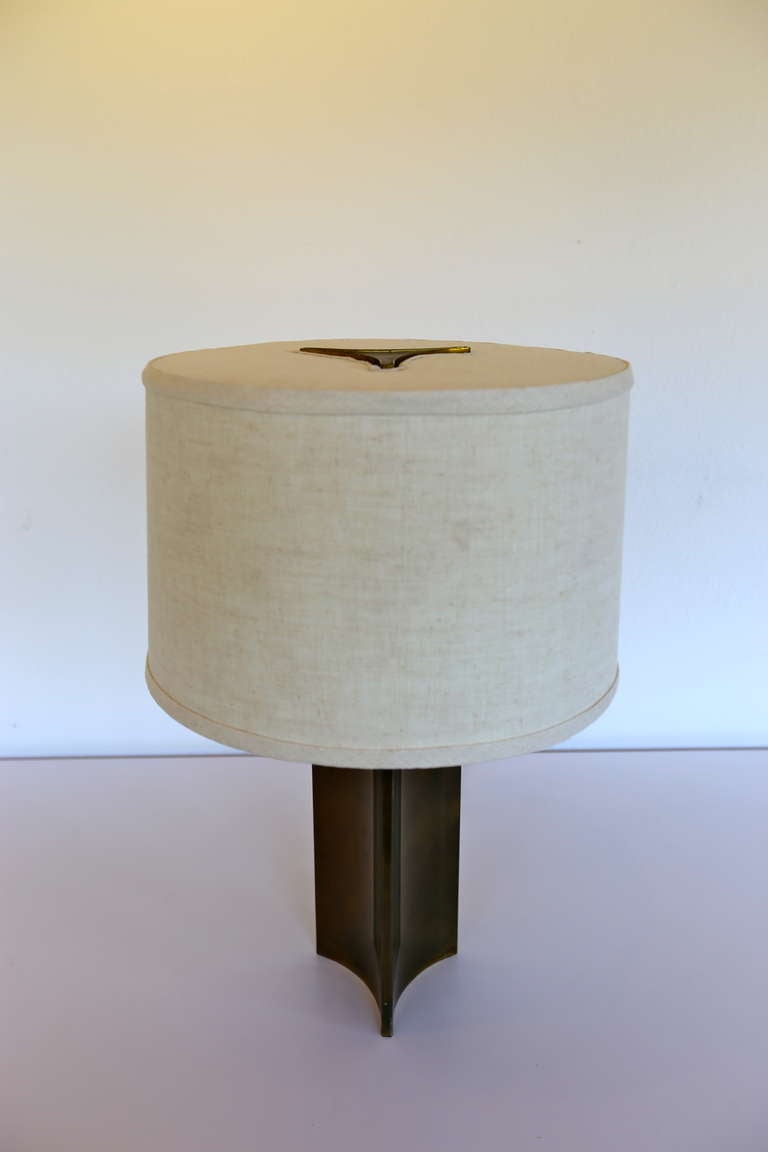 Mid-20th Century Rare Bronze Table Lamp by Paavo Tynell for Taito