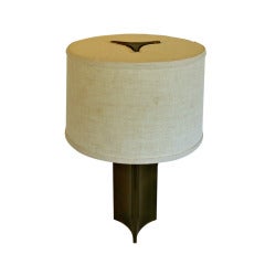 Rare Bronze Table Lamp by Paavo Tynell for Taito