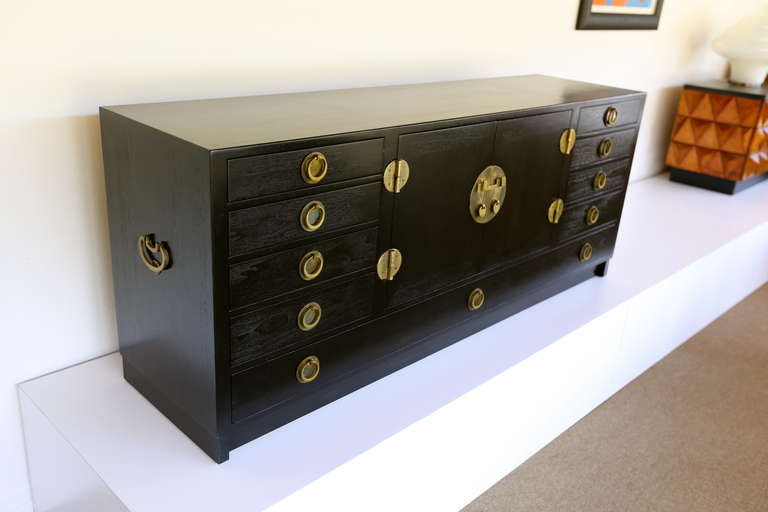 Mid-20th Century Ebonized Credenza by Edward Wormley for Dunbar