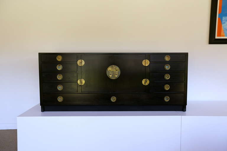 Ebonized Credenza by Edward Wormley for Dunbar.