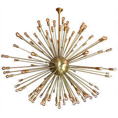 101 Light Custom Elliptical Brass Sputnik Chandelier