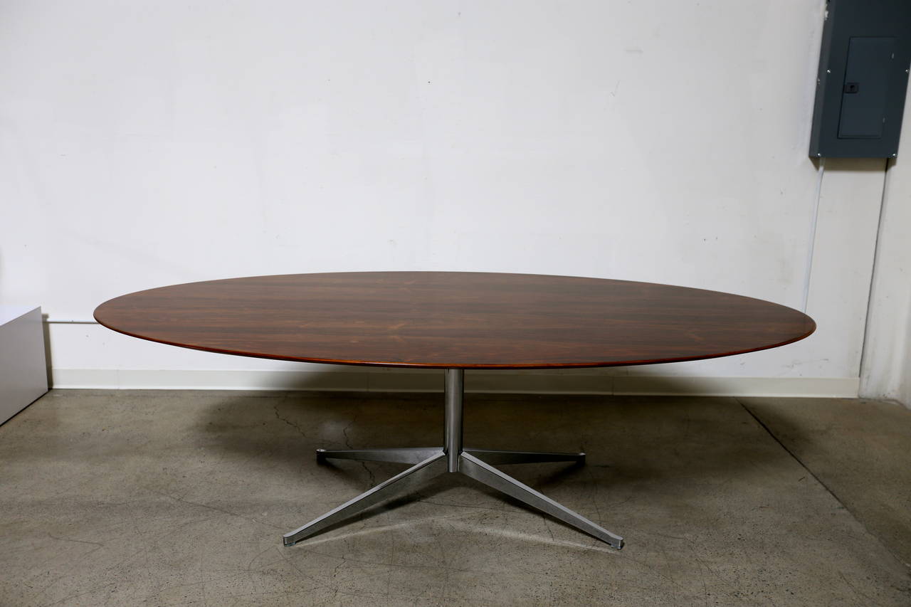 8ft Rosewood Dining Table or Desk by Florence Knoll.