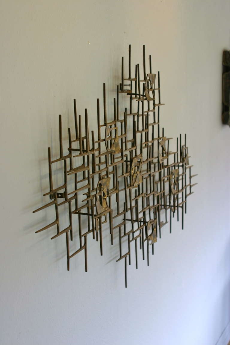 Large Nail Art Wall Sculpture by Mark Weinstein 1974 at 1stDibs