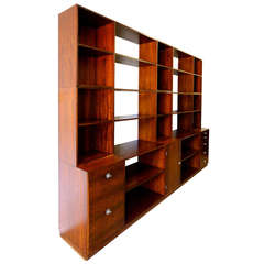 Rosewood Modular "Cresco" Wall Unit System by Finn Juhl for France & Sons