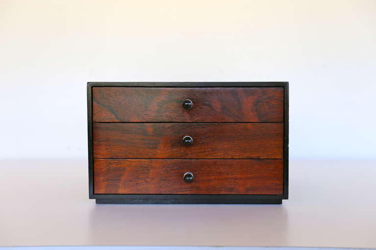 American Rosewood Jewelry Chest by Harvey Probber
