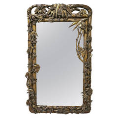 Gilt Faux Bamboo Mirror