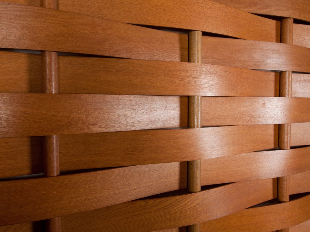 American Monumental Woven Wood Room Divider