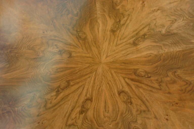 Octagonal Burl Wood Coffee Table By Baker 2