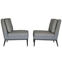Pair of Slipper Chairs by Paul Mccobb for Directional 