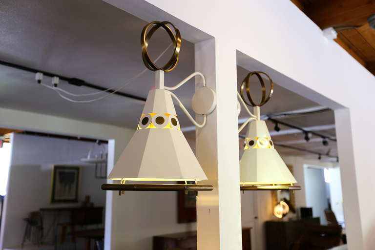 Mid-Century Modern Pair of Custom Sconces by Paul Laszlo