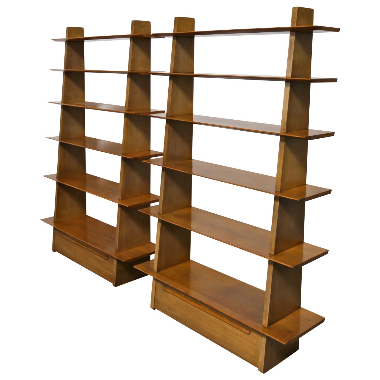 Pair of Rare Bookcases Model 5264 by Edward Wormley for Dunbar