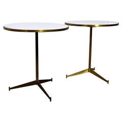 Pair of Brass Side Tables by Paul McCobb