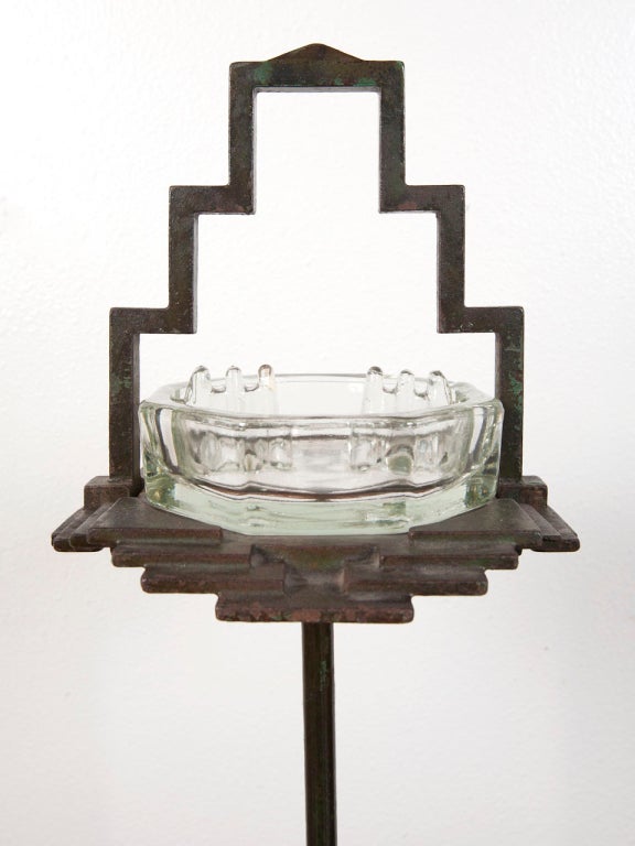 1930's art deco free standing ash tray by Seville Studios 2